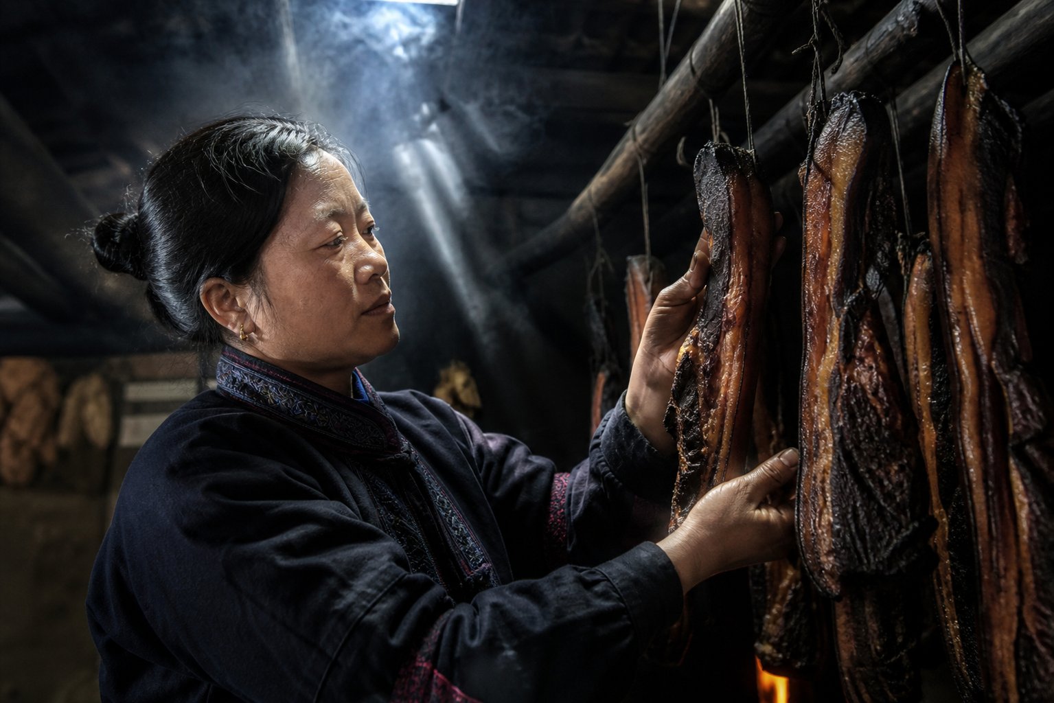 城口老腊肉熏制工坊