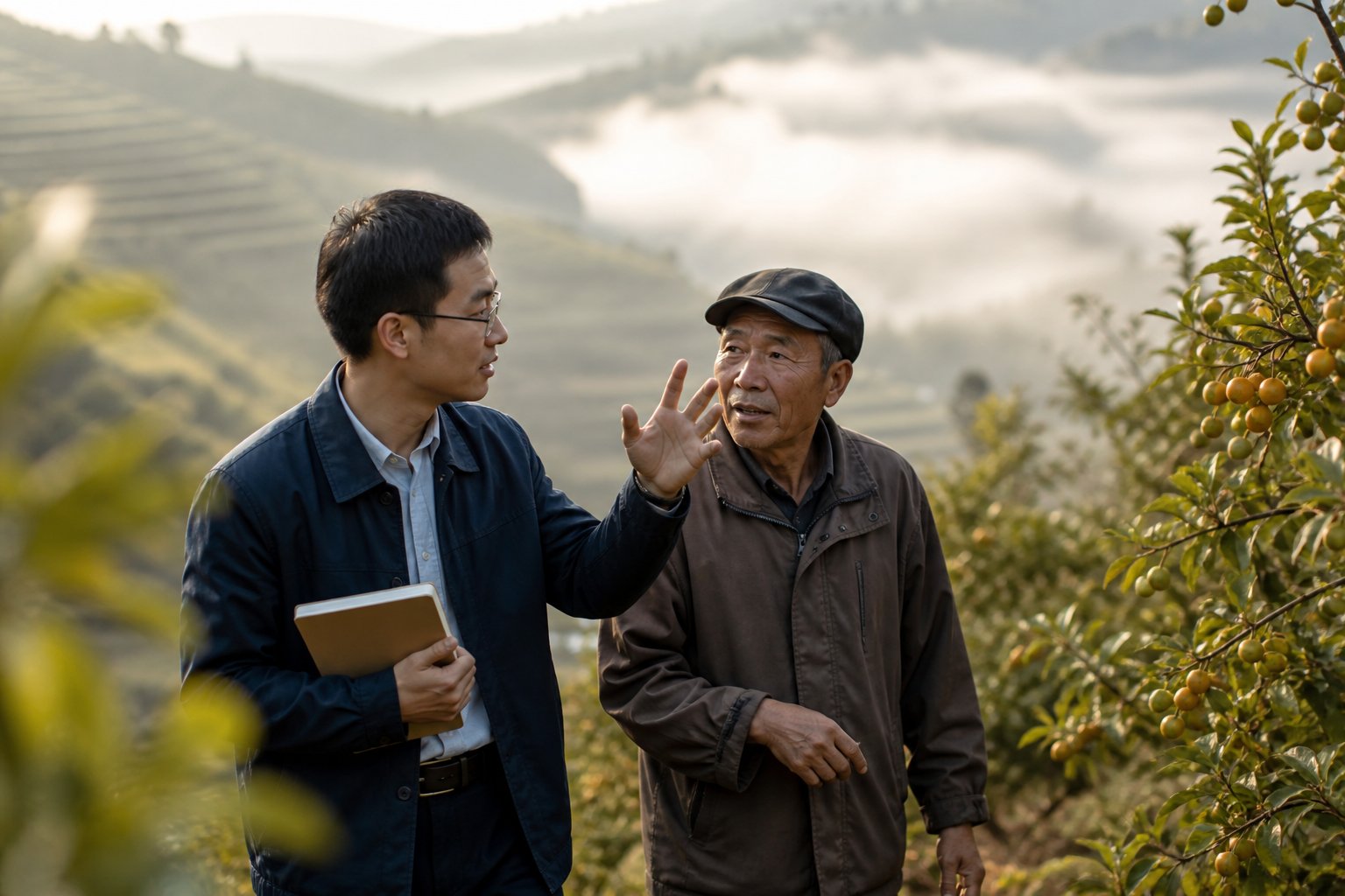 推荐官在奉节脐橙园